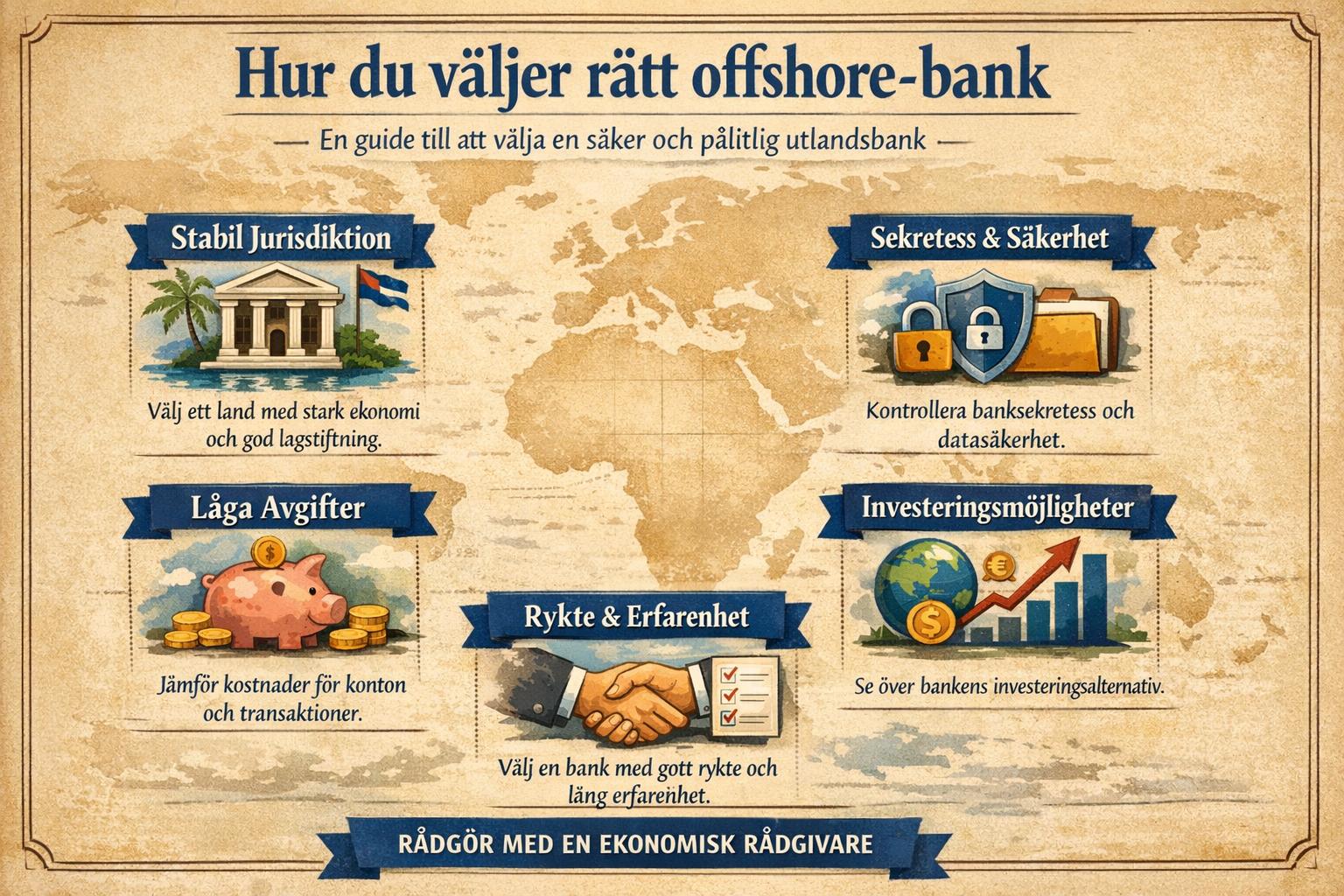 Hur du väljer rätt offshore-bank